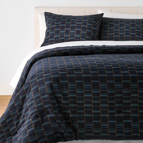 3pc full queen woven grid - 3pc,