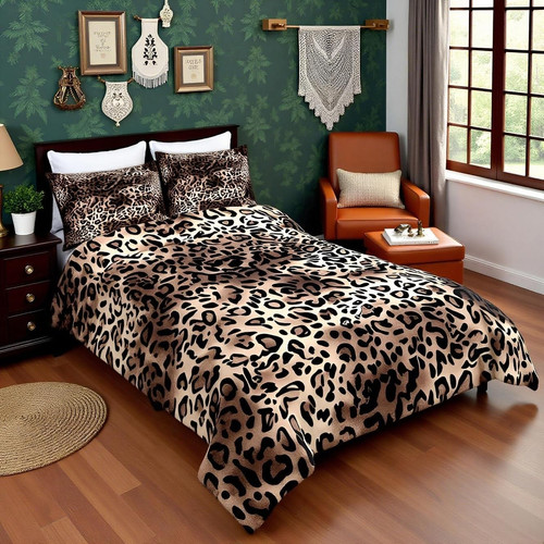 Leopard comforter set full - comforter,
