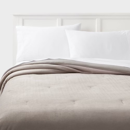 Corduroy plush comforter light - corduroy,