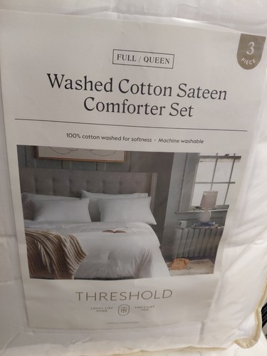 Threshold washed cotton sateen - threshold,